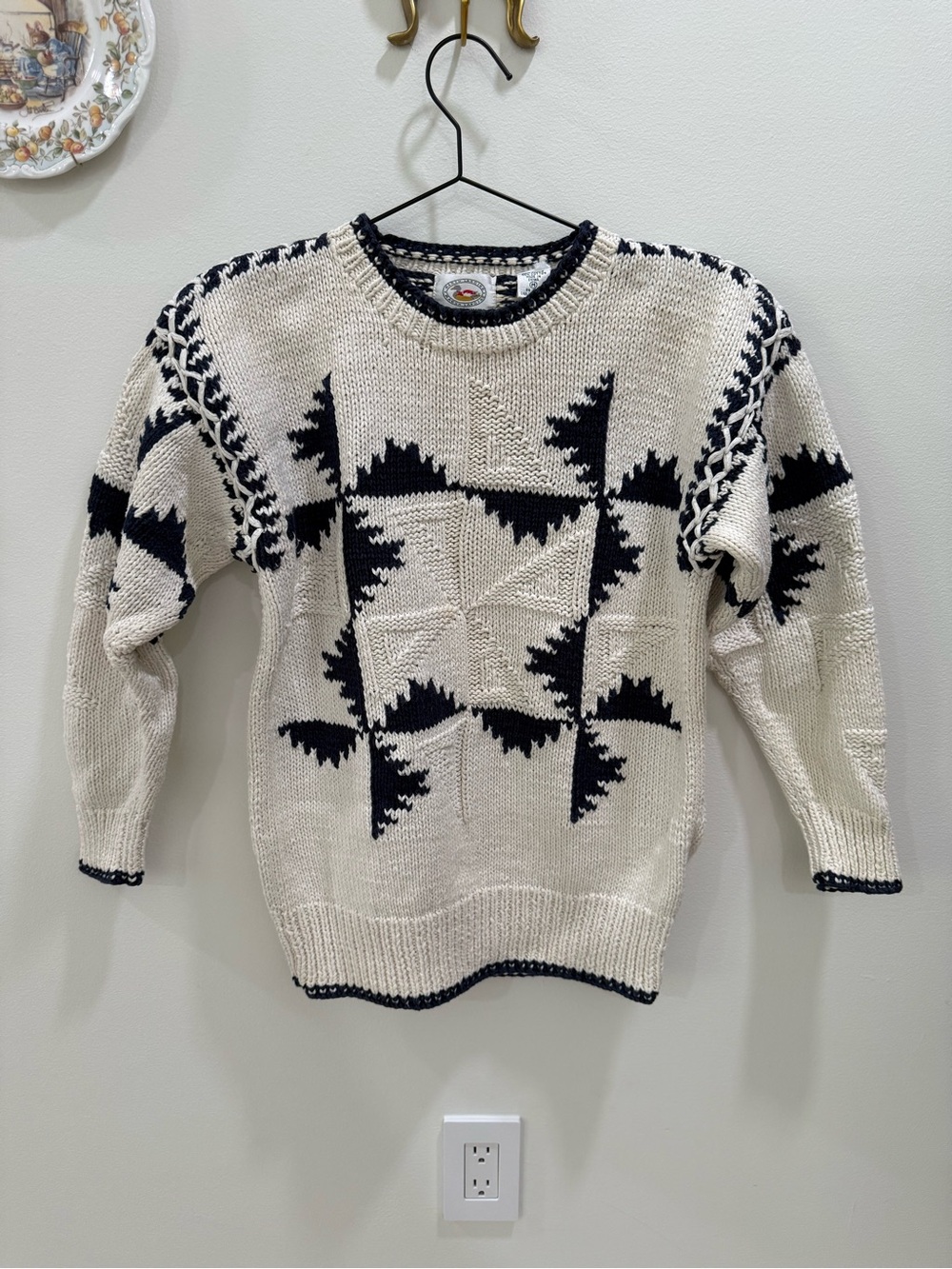 Unique Vintage Hand Knit Chunky Sweater - Marsh Landing